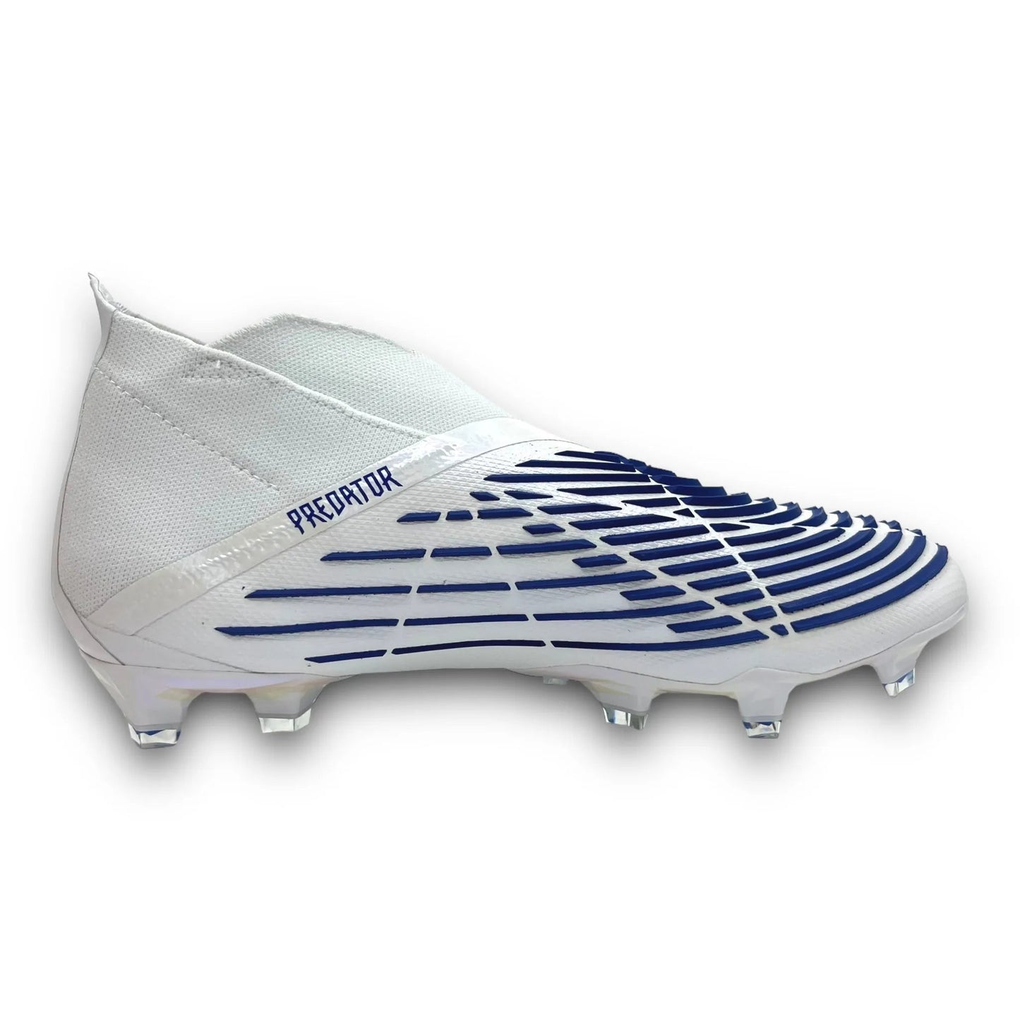PREDATOR EDGE+ FG FOOTBALL BOOTS WHITE BLUE