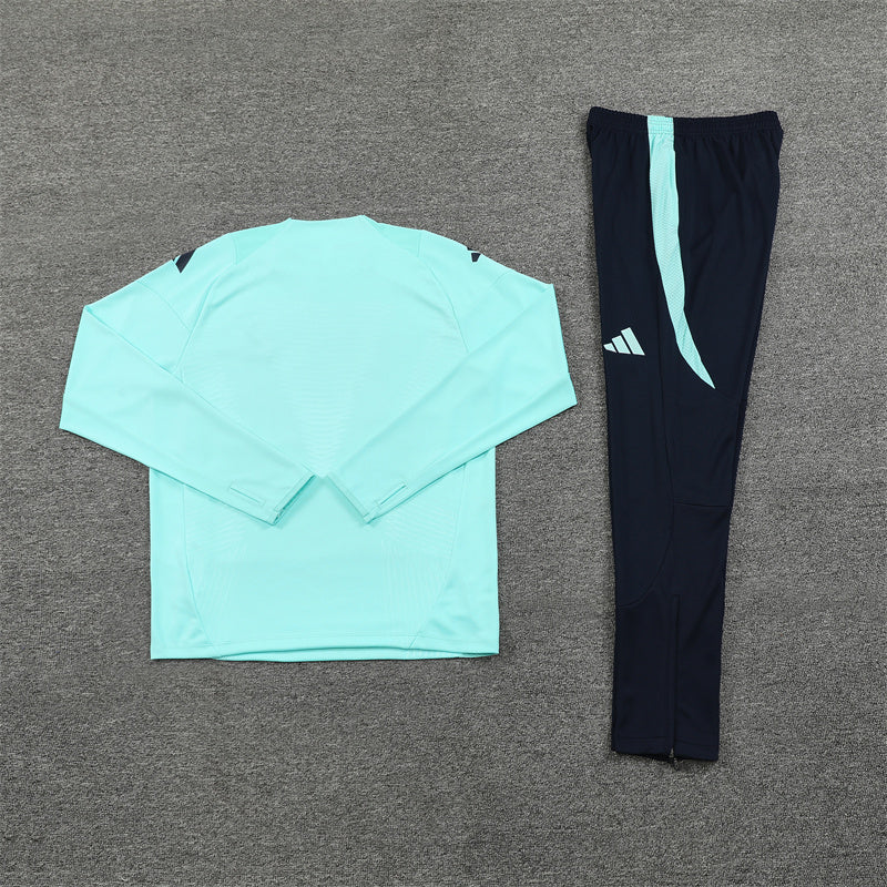 REAL MADRID DARK BLUE AND MINT TRACKSUIT