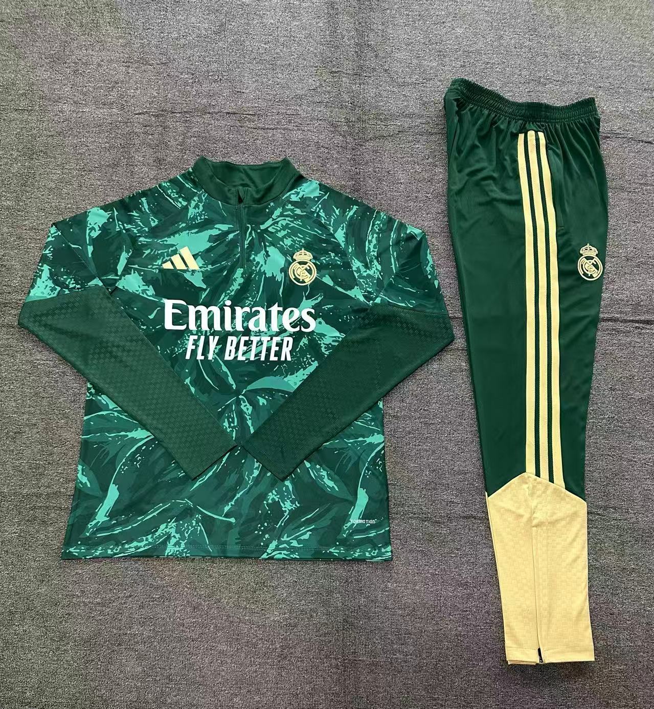 REAL MADRID SPECIAL EDITION GREEN TRACKSUIT