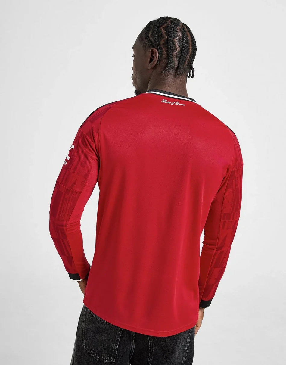 ADIDAS MANCHESTER UNITED FC 25/26 LONG SLEEVE HOME SHIRT